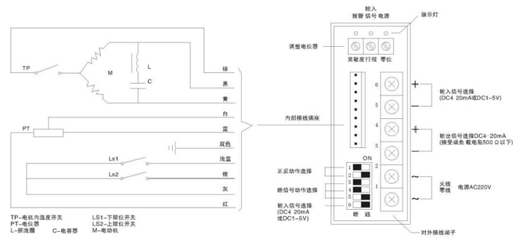 381調(diào)節(jié)型電動(dòng)執(zhí)行器接線(xiàn)圖